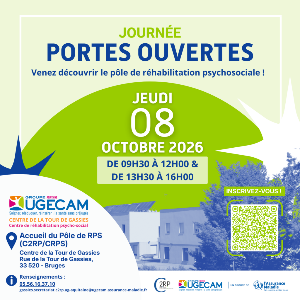 Centre Référent de Réhabilitation Psychosociale Nouvelle-Aquitaine sud 📣 NOUVELLE JOURNÉE PORTES OUVERTES ! RDV LE JEUDI 08 OCTOBRE 2026 Centre Référent de Réhabilitation Psychosociale Nouvelle-Aquitaine sud